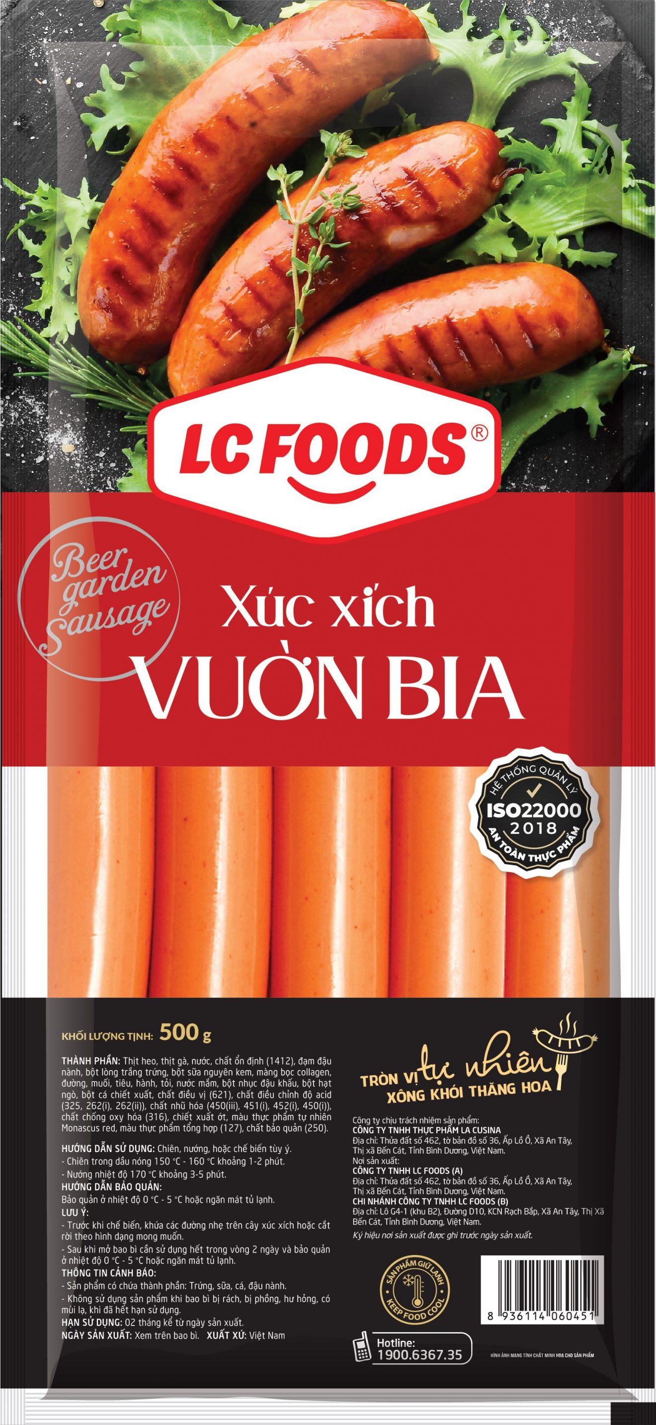 Mì spaghetti bò bằm xúc xích LC Foods 270g