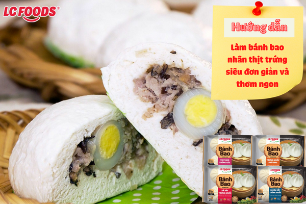 Hướng dẫn làm bánh bao nhân thịt trứng cút đơn giản thơm ngon