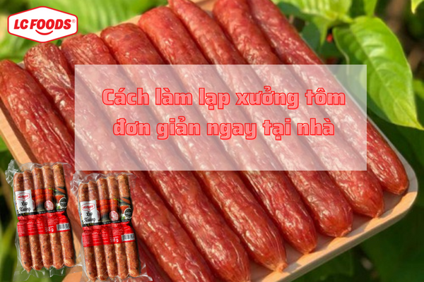 cách làm lạp xưởng tôm