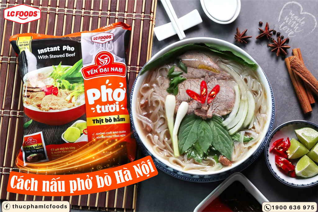 cách nấu phở bò Hà Nội