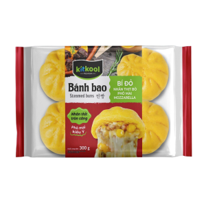 BÁNH BAO BÍ ĐỎ NHÂN THỊT BÒ PHÔ MAI MOZZARELLA 300G (W5)