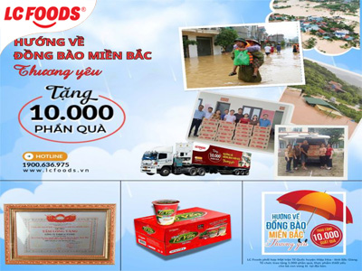 Những chuyến xe nghĩa tình chở thực phẩm LC Foods chia sẻ khó khăn với đồng bào miền Bắc