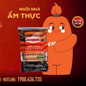 Xúc xích phô mai chuẩn vị LC Foods